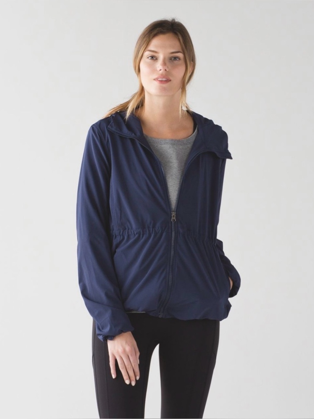 Lululemon Belle Cinched Waist Jacket Ultra Light in Deep Indigo Size 6